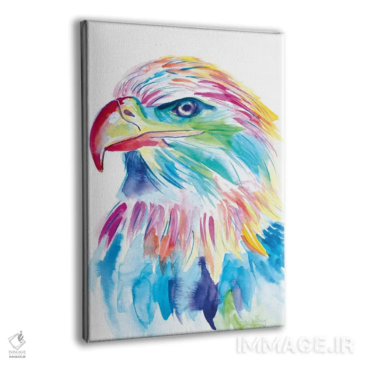 تابلو دکوراتیو عقاب بی پر آبرنگی اثر جنیفر سیلی - نمای پرسپکتیو محصول