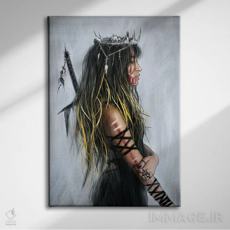 تابلو دکوراتیو حفظ شجاعت اثر جاستین گداک - نمای روبهرو روی دیوار