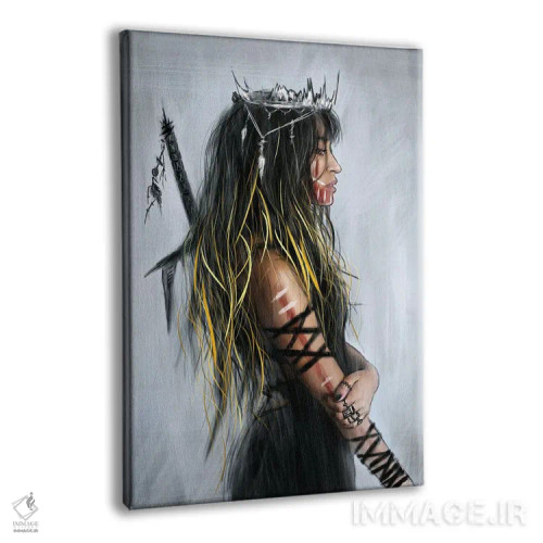 تابلو دکوراتیو حفظ شجاعت اثر جاستین گداک - نمای پرسپکتیو محصول