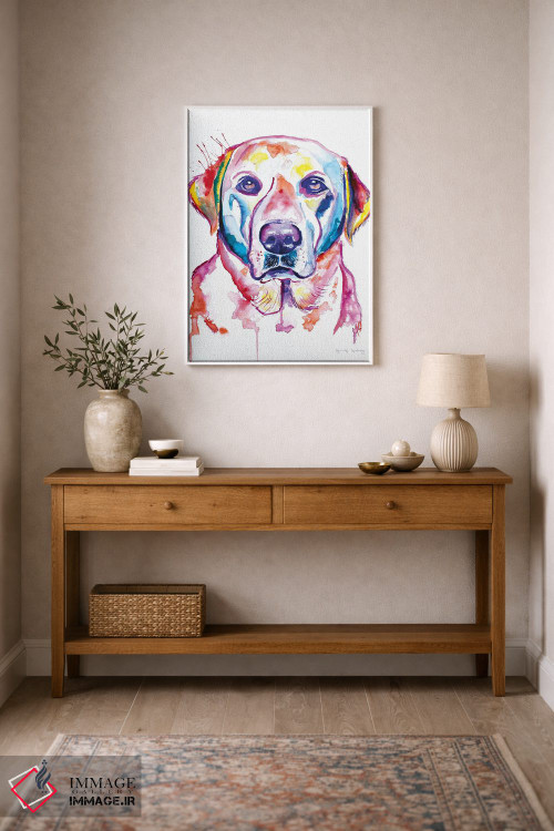 تابلو دکوراتیو لب زرد آبرنگی اثر جنیفر سیلی - D1W