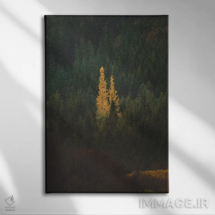 تابلو دکوراتیو نخستین نشانه های پاییز ۲ اثر جو شاتر - نمای روبهرو روی دیوار