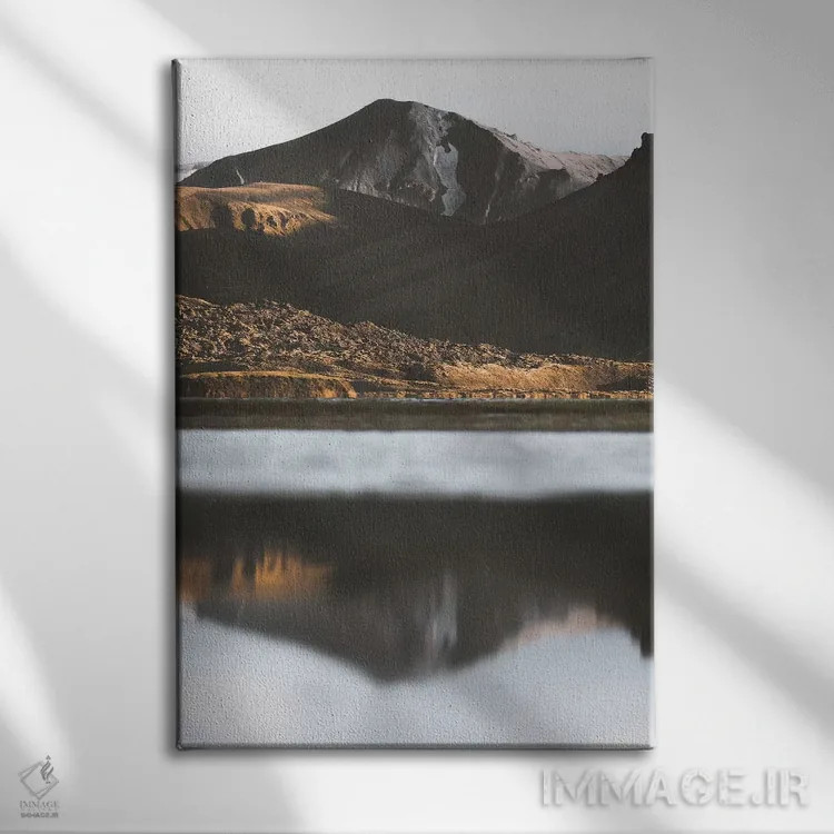 تابلو دکوراتیو جلگه های طلایی اثر جو شاتر - نمای روبهرو روی دیوار