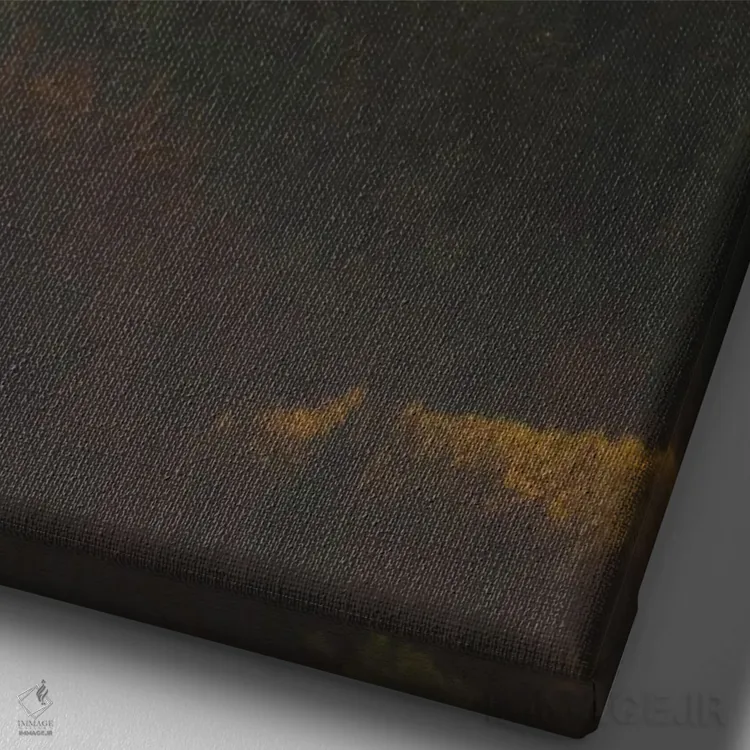 تابلو دکوراتیو نخستین نشانه های پاییز ۲ اثر جو شاتر - نمای نزدیک بافت بوم