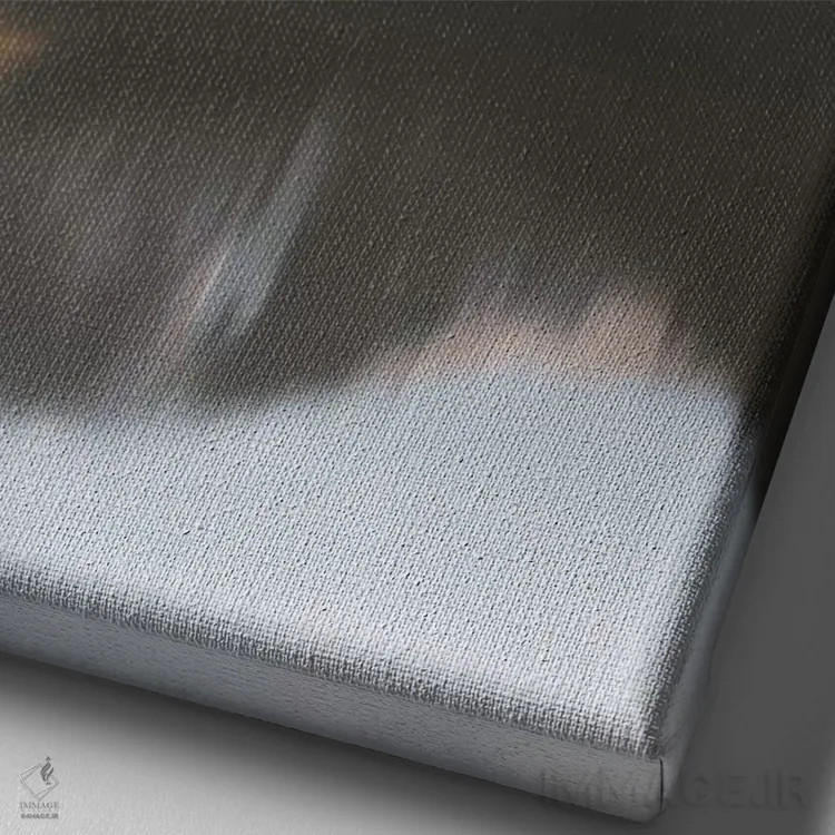 تابلو دکوراتیو جلگه های طلایی اثر جو شاتر - نمای نزدیک بافت بوم