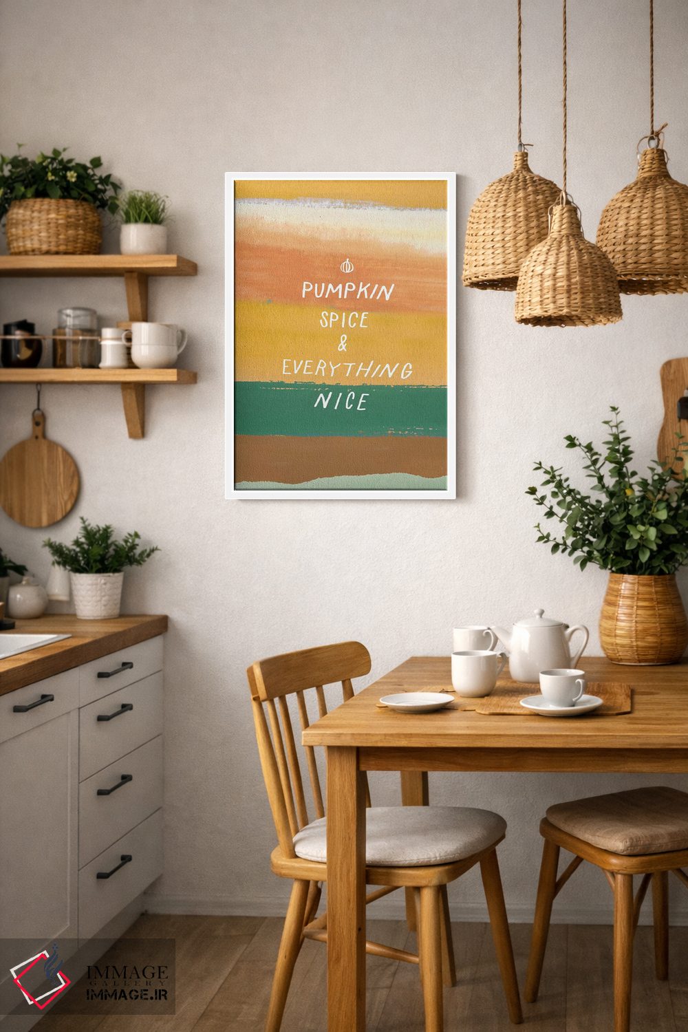 تابلو دکوراتیو ادویه کدو حلوایی اثر جسیکا بروگینک - D3W