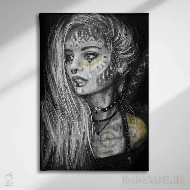 تابلو دکوراتیو شکوفا شو و پیروز شو اثر جاستین گداک - نمای روبهرو روی دیوار