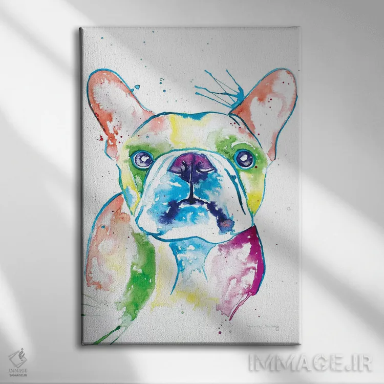 تابلو دکوراتیو فرنچی آبرنگی اول اثر جنیفر سیلی - نمای روبهرو روی دیوار