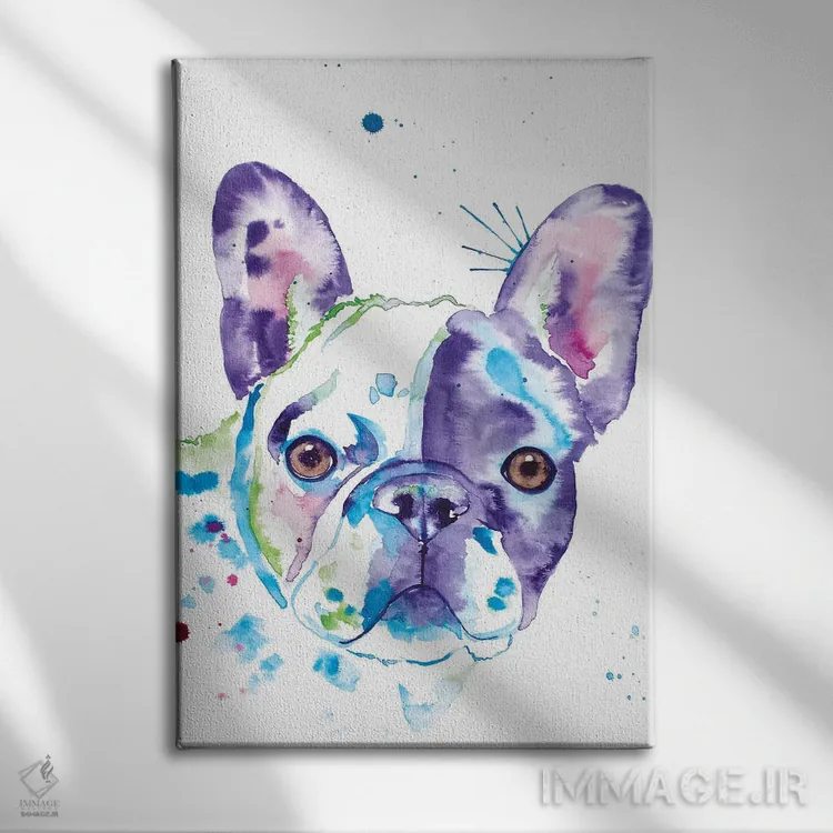 تابلو دکوراتیو فرنچی آبرنگی دوم اثر جنیفر سیلی - نمای روبهرو روی دیوار