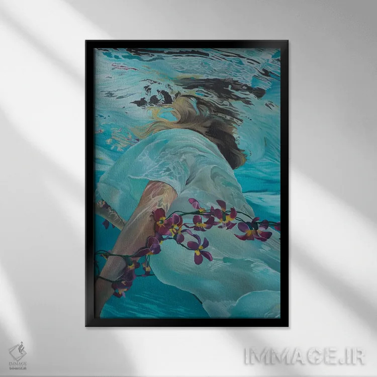 تابلو دکوراتیو پدیدآینده دوم اثر جوزپ مونکادا - نمای قابدار مشکی