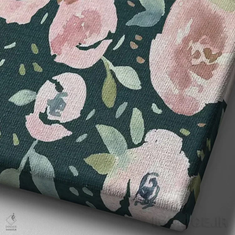 تابلو دکوراتیو باغ مخفی دوم اثر جسیکا بروگینک - نمای نزدیک بافت بوم