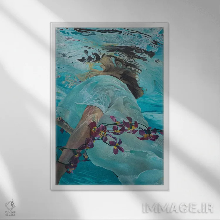 تابلو دکوراتیو پدیدآینده دوم اثر جوزپ مونکادا - نمای قابدار سفید