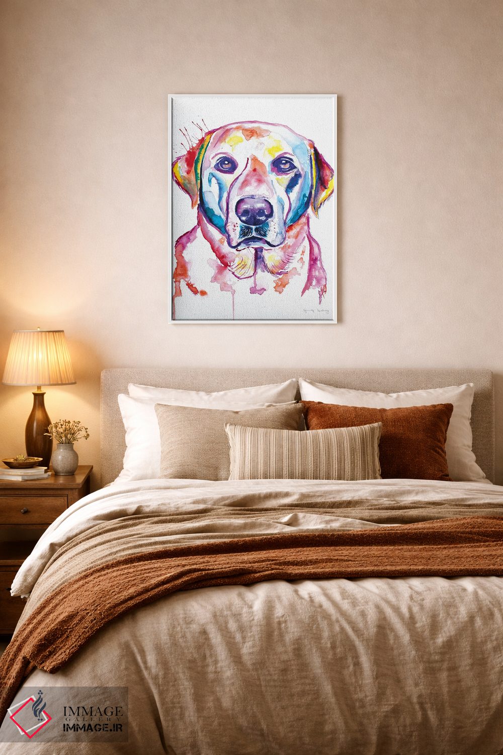 تابلو دکوراتیو لب زرد آبرنگی اثر جنیفر سیلی - D5W