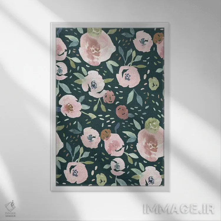 تابلو دکوراتیو باغ مخفی دوم اثر جسیکا بروگینک - نمای قابدار سفید