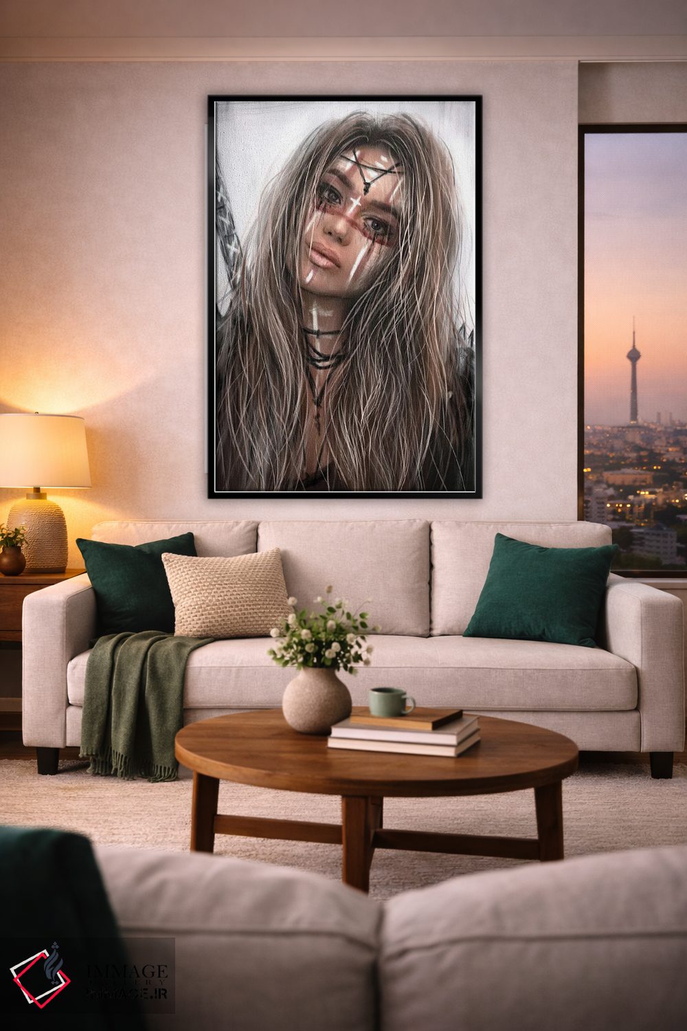 تابلو دکوراتیو در جستجوی سایه ها اثر جاستین گداک - D2B