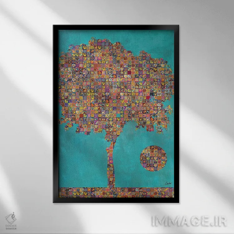 تابلو دکوراتیو آن روز اثر خوزه کاچو - نمای قابدار مشکی