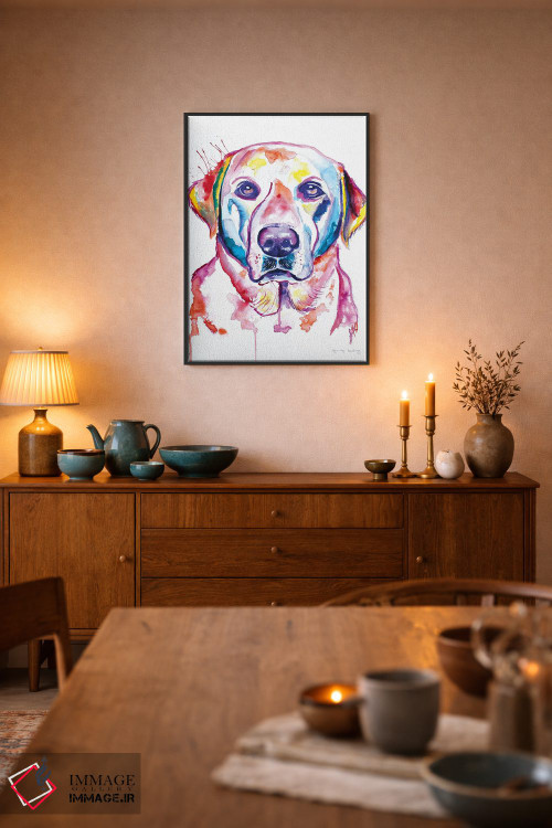 تابلو دکوراتیو لب زرد آبرنگی اثر جنیفر سیلی - D6B