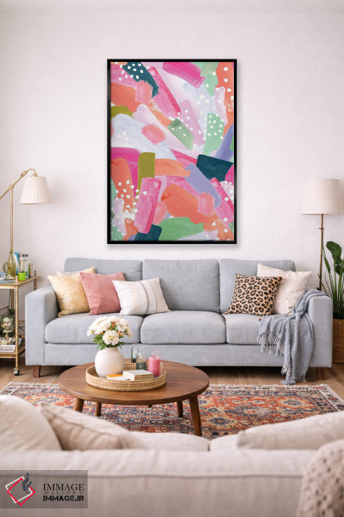 تابلو انتزاعی باغ اولیویا اثر جسیکا بروگینک - D1B