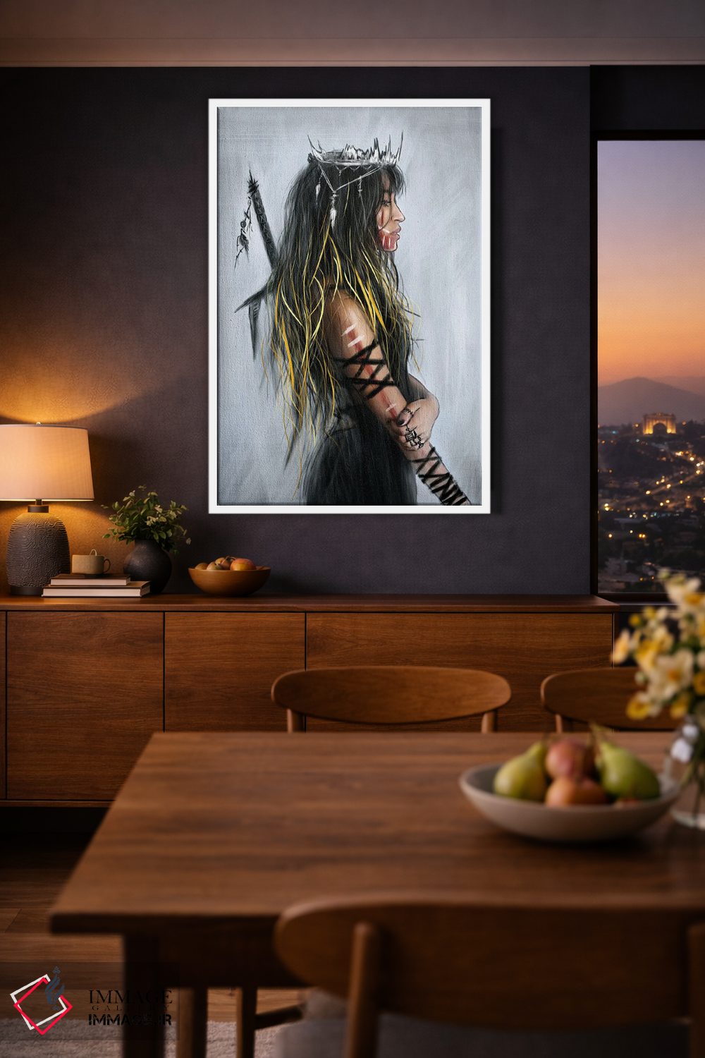 تابلو دکوراتیو حفظ شجاعت اثر جاستین گداک - D3W