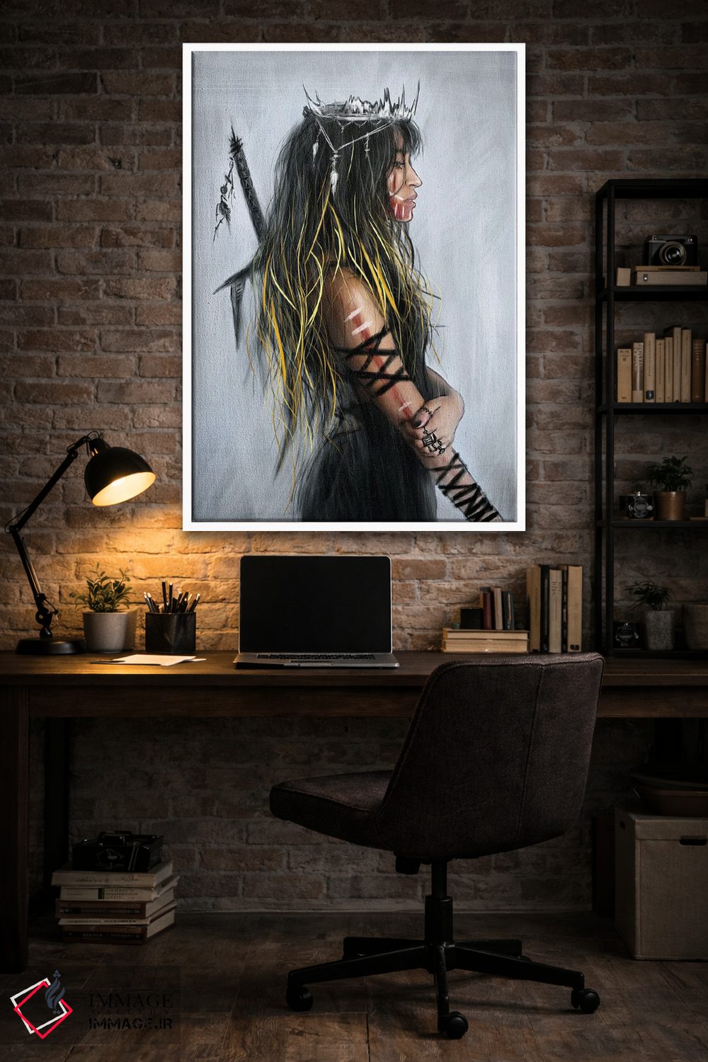 تابلو دکوراتیو حفظ شجاعت اثر جاستین گداک - D4W