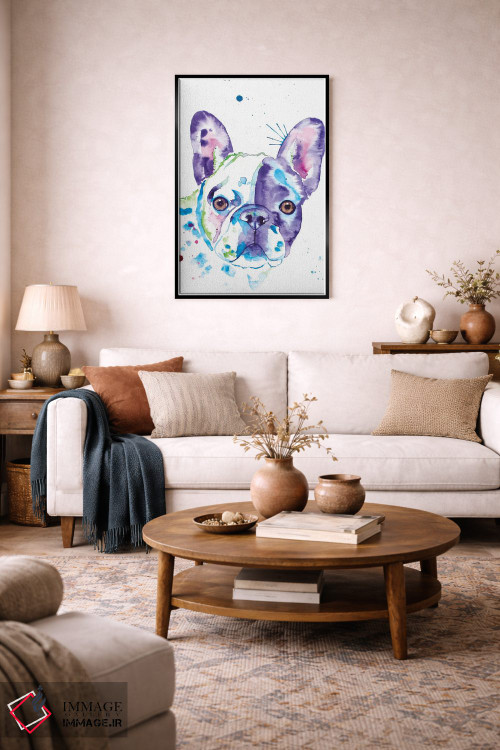 تابلو دکوراتیو فرنچی آبرنگی دوم اثر جنیفر سیلی - D3B