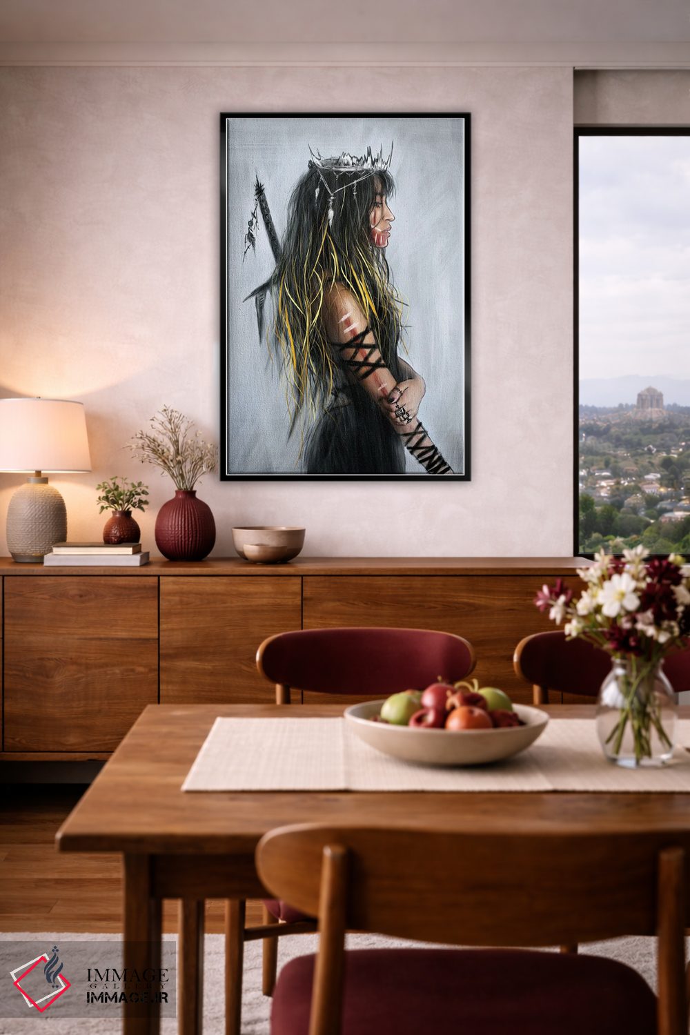 تابلو دکوراتیو حفظ شجاعت اثر جاستین گداک - D6B