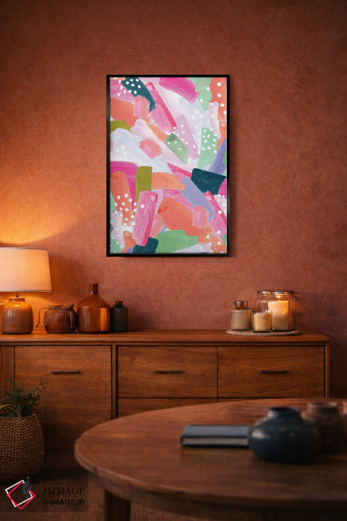 تابلو انتزاعی باغ اولیویا اثر جسیکا بروگینک - D5B