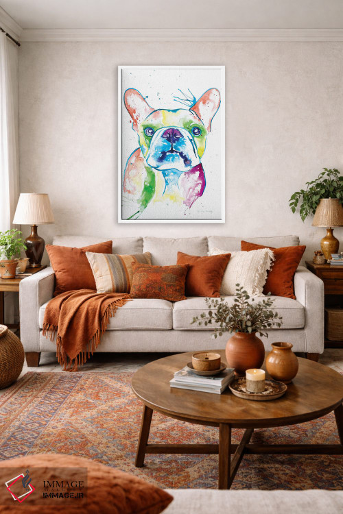 تابلو دکوراتیو فرنچی آبرنگی اول اثر جنیفر سیلی - D3W