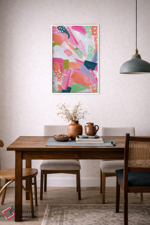 تابلو انتزاعی باغ اولیویا اثر جسیکا بروگینک - D6W