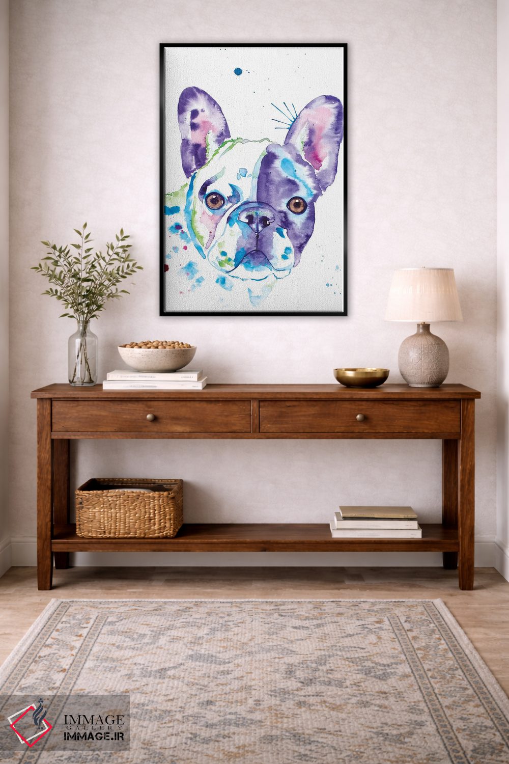 تابلو دکوراتیو فرنچی آبرنگی دوم اثر جنیفر سیلی - D5B