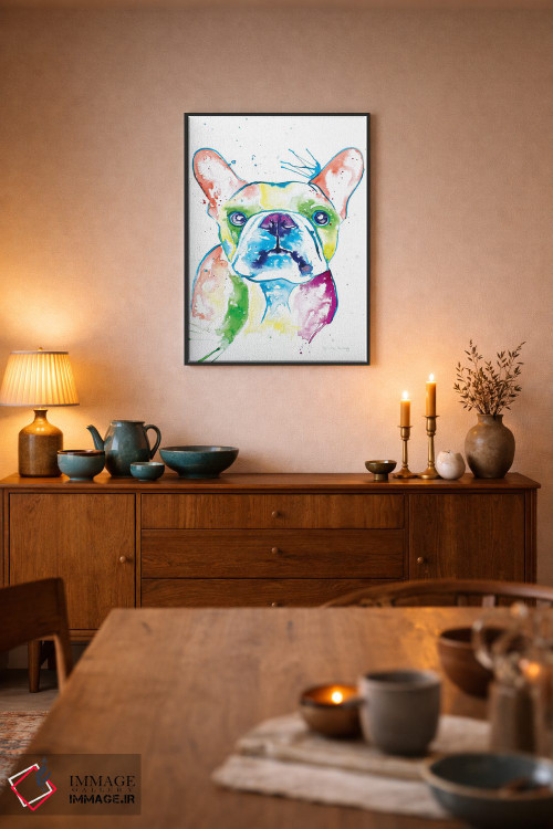 تابلو دکوراتیو فرنچی آبرنگی اول اثر جنیفر سیلی - D6B