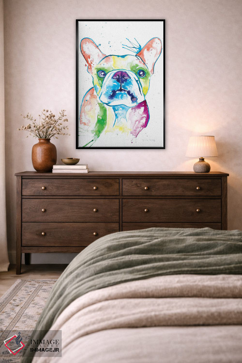 تابلو دکوراتیو فرنچی آبرنگی اول اثر جنیفر سیلی - D5B