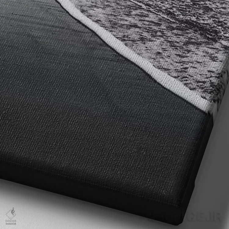 تابلو دکوراتیو ساحل طلایی اثر جو شاتر - نمای نزدیک بافت بوم