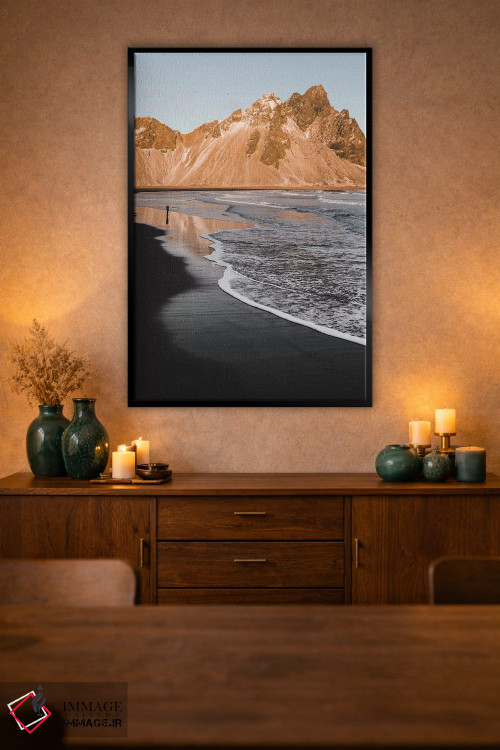 تابلو دکوراتیو ساحل طلایی اثر جو شاتر - D1B