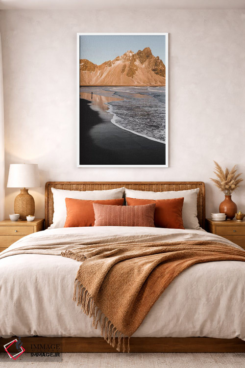 تابلو دکوراتیو ساحل طلایی اثر جو شاتر - D2W