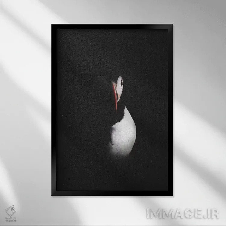 تابلو دکوراتیو لحظه ای برای استراحت اثر جو شاتر - نمای قابدار مشکی