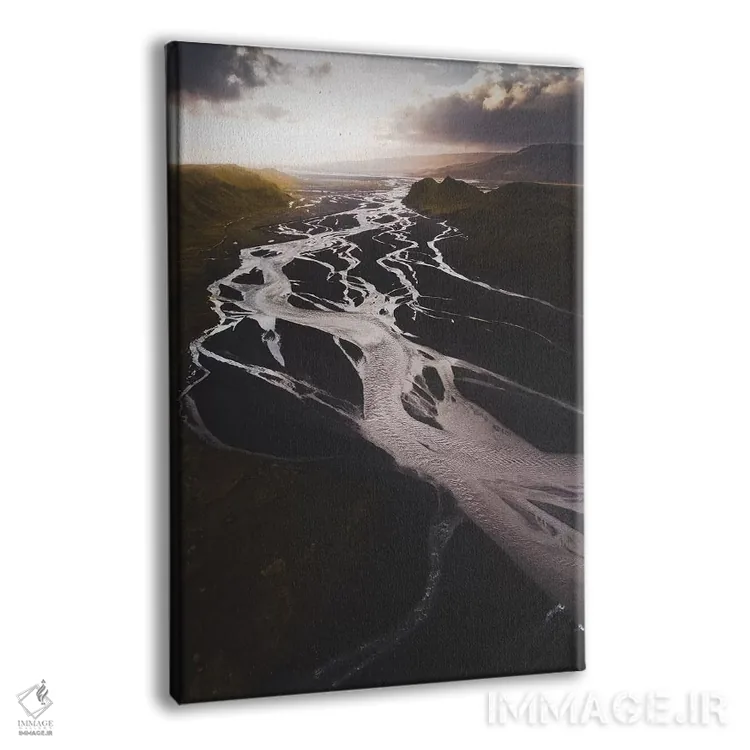 تابلو دکوراتیو رودخانه های دره اثر جو شاتر - نمای پرسپکتیو محصول