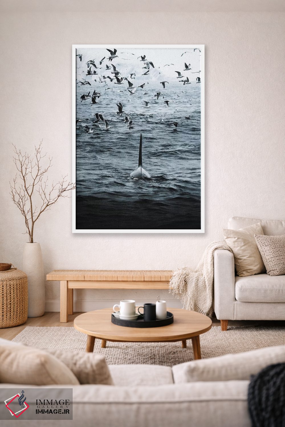 تابلو دکوراتیو سوار طوفان اثر جو شاتر - D1W