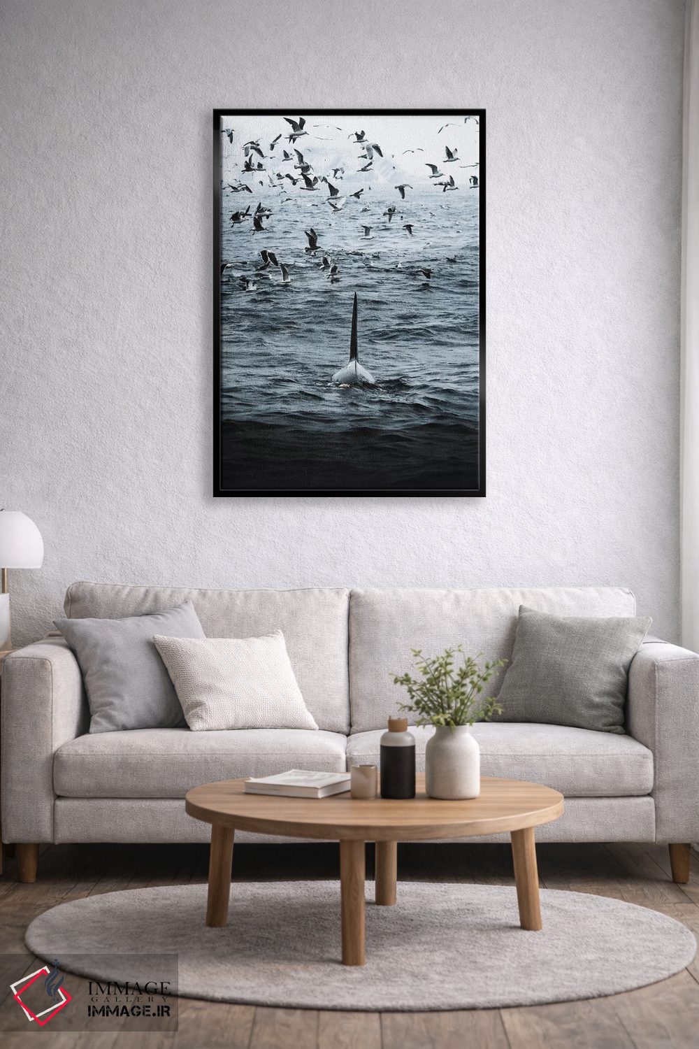 تابلو دکوراتیو سوار طوفان اثر جو شاتر - D4B