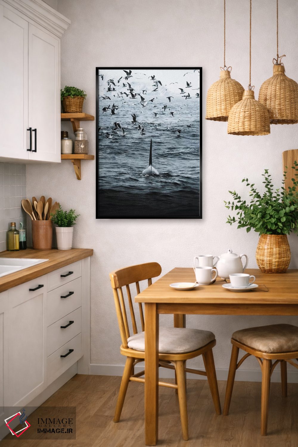 تابلو دکوراتیو سوار طوفان اثر جو شاتر - D6B