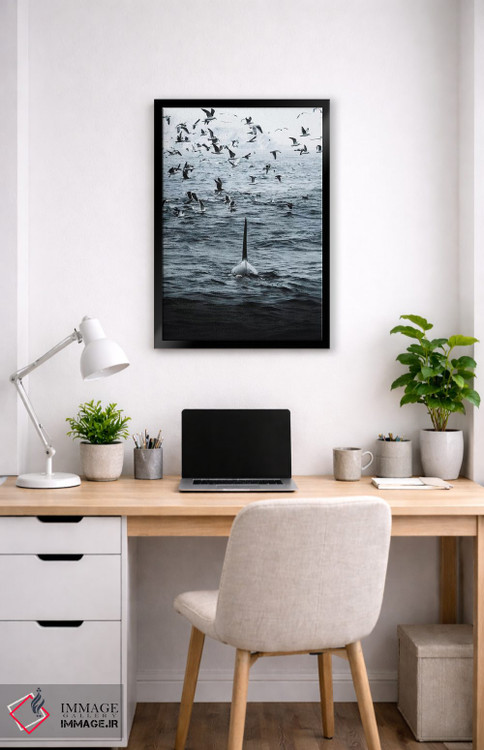 تابلو دکوراتیو سوار طوفان اثر جو شاتر - D5B