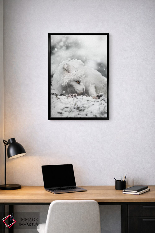 تابلو دکوراتیو تنقل خوردن در برف اثر جو شاتر - D2B