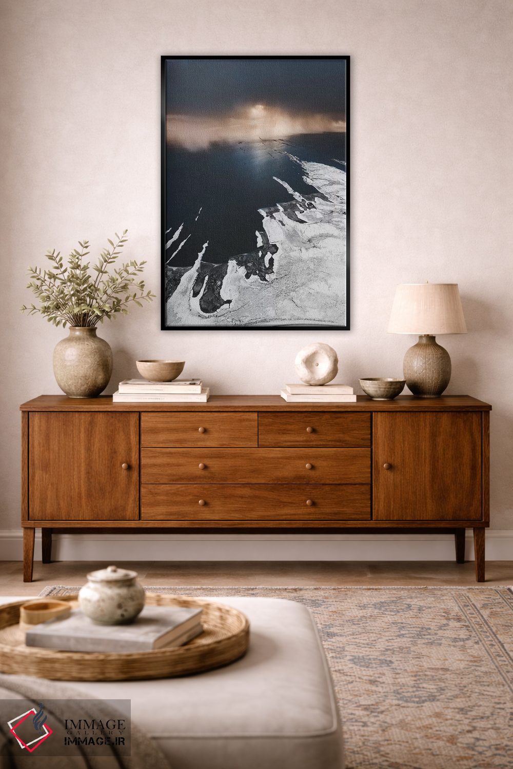 تابلو دکوراتیو تیغ های پوشیده از برف اثر جو شاتر - D3B