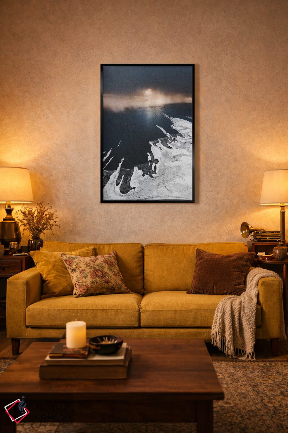 تابلو دکوراتیو تیغ های پوشیده از برف اثر جو شاتر - D2B