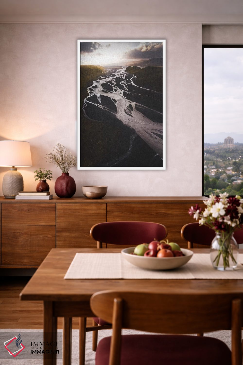 تابلو دکوراتیو رودخانه های دره اثر جو شاتر - D4W