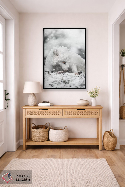 تابلو دکوراتیو تنقل خوردن در برف اثر جو شاتر - D6B