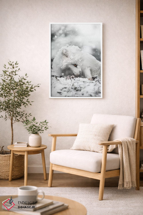 تابلو دکوراتیو تنقل خوردن در برف اثر جو شاتر - D5W