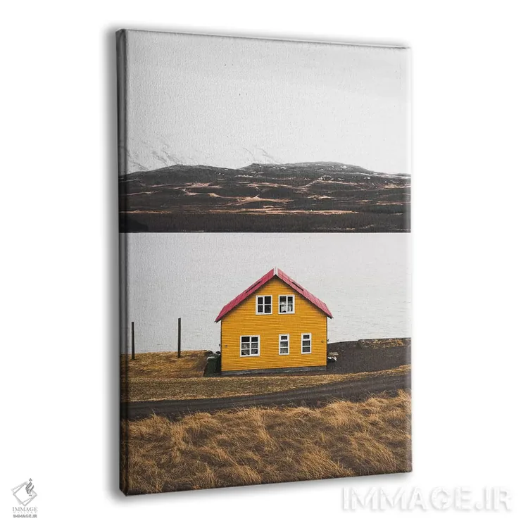 تابلو دکوراتیو خانه زرد اثر جو شاتر - نمای پرسپکتیو محصول