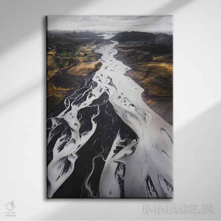 تابلو دکوراتیو رودخانه بزرگ اثر جو شاتر - نمای روبهرو روی دیوار