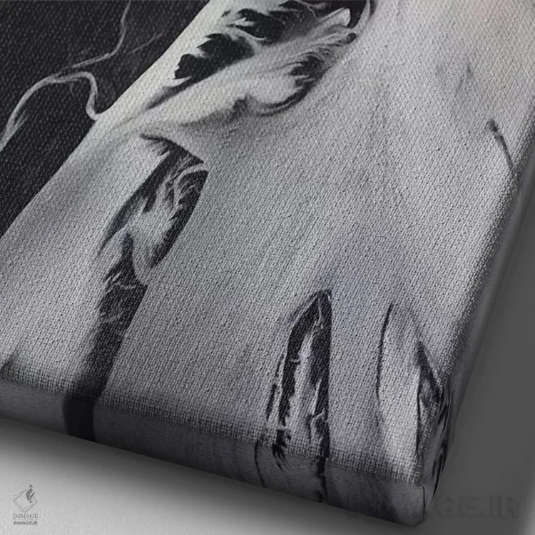 تابلو دکوراتیو رودخانه بزرگ اثر جو شاتر - نمای نزدیک بافت بوم