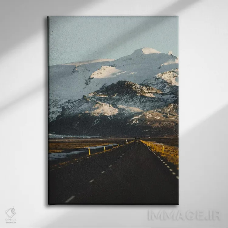 تابلو دکوراتیو جاده پیش رو اثر جو شاتر - نمای روبهرو روی دیوار